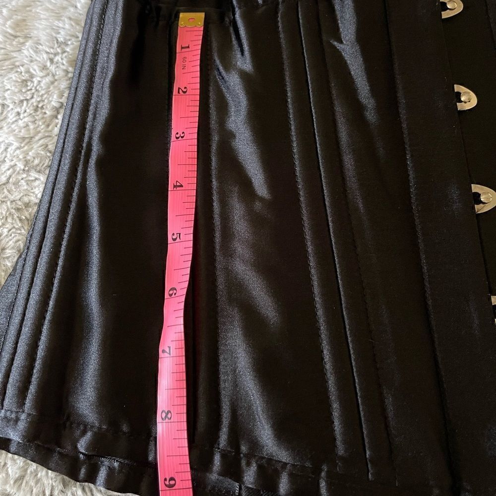 CAMELLIAS corcet black satin 26 steel bones - Picture 4 of 16